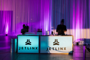 Custom branded event setup