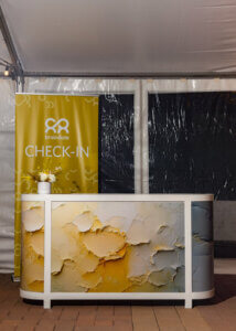 Custom branded product at event