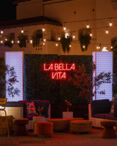 Custom branded activation decor