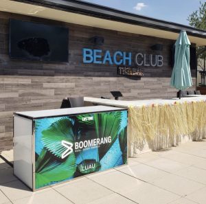Printed bar fronts for events