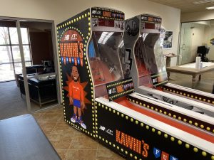 Custom branded skee-ball game