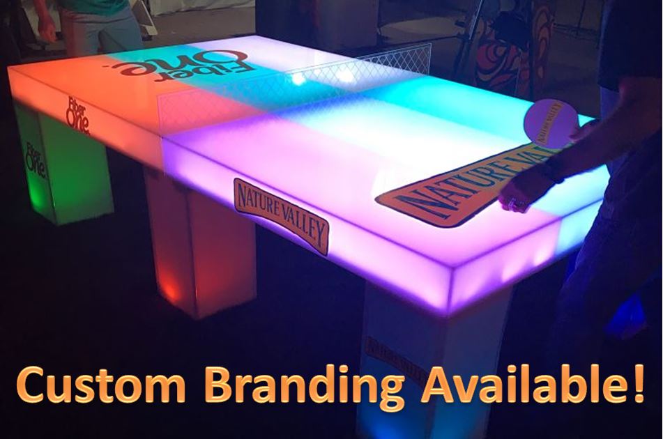 Branded Ping Pong Table Rental
