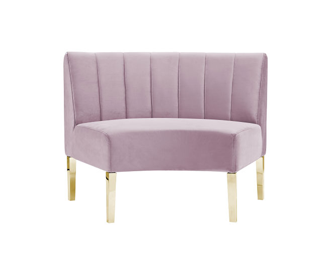 pink inside round sofa