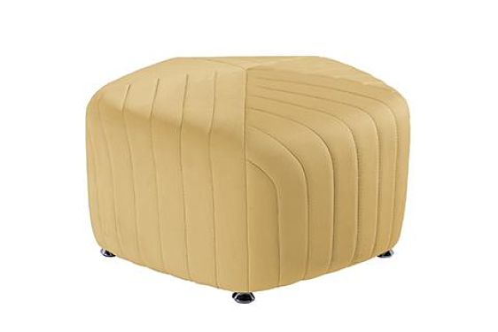 gold round ottomans