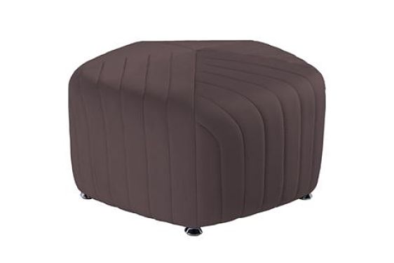 gray round ottomans