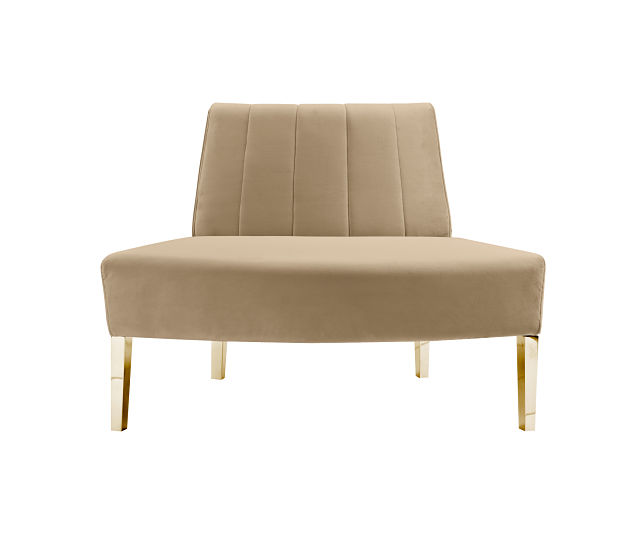 round sofa gold
