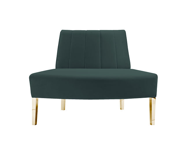 round sofa green