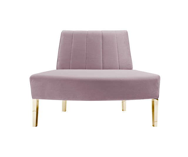 round sofa pink