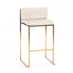 gold white bar stool