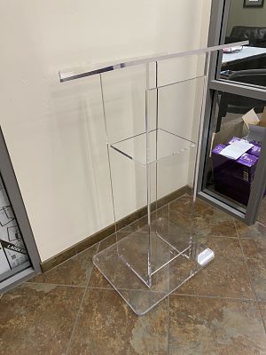 clear podium rental