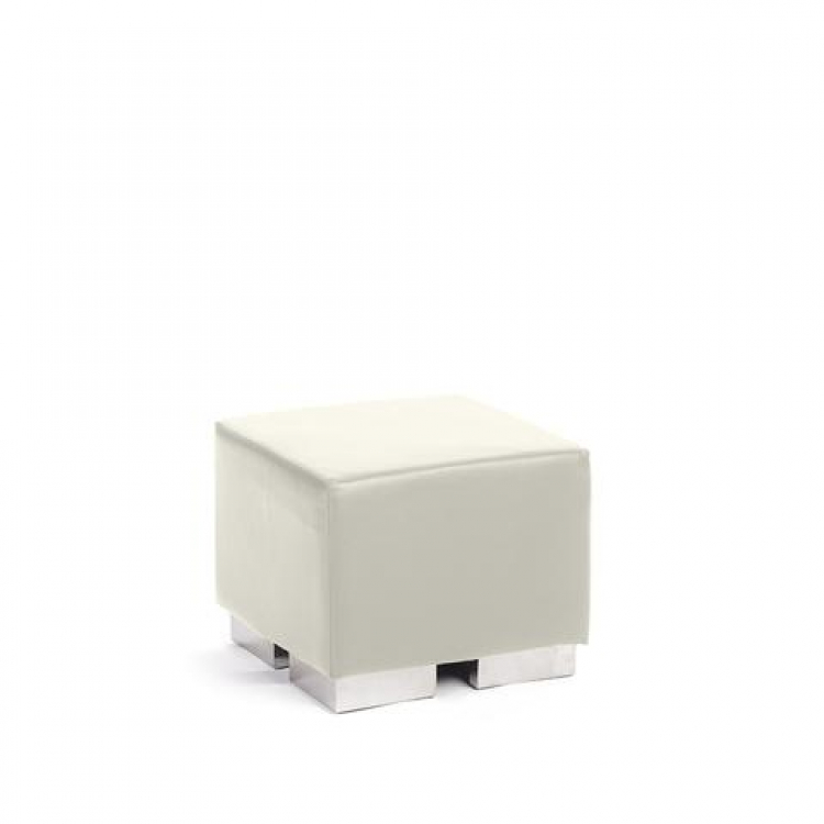 Ottoman - White - Cube Ottoman - White - Cube