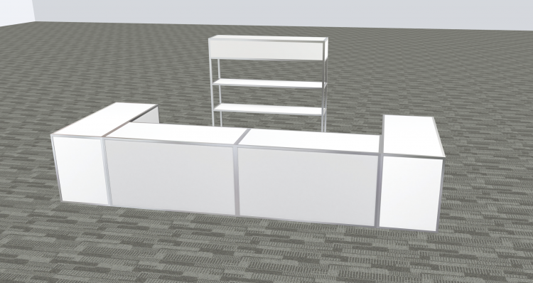 Bar Package - Avenue 16' Bar W/ Bar back - Square Option A Bar Package - Avenue 16' Bar W/ Bar back - Square Option A