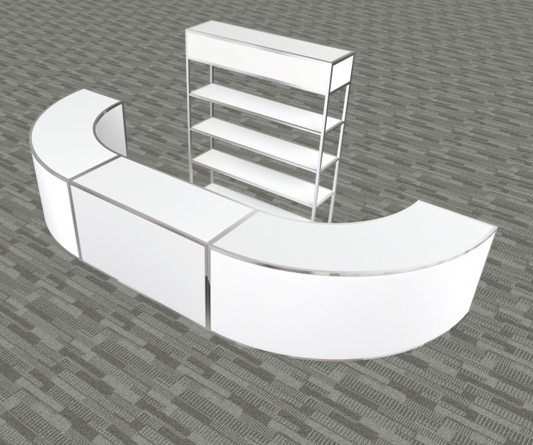 Bar Package - Avenue 16' Bar W/ Bar Back - Circle Option B Bar Package - Avenue 16' Bar W/ Bar Back - Circle Option B