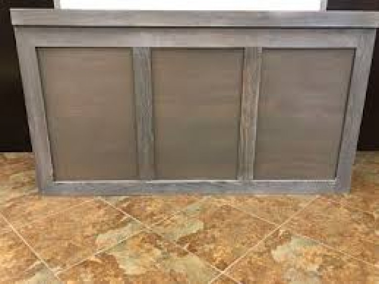 Bar - Brooks 6ft Wood - Gray Wash Bar - Brooks 6ft Wood - Gray Wash