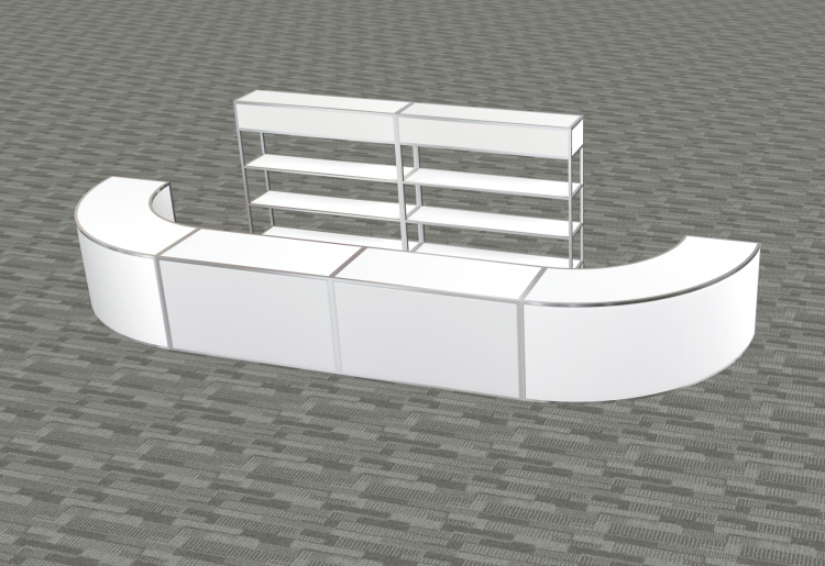 Bar Package - Avenue 24' W/ Bar Back - Round Option B Bar Package - Avenue 24' W/ Bar Back - Round Option B