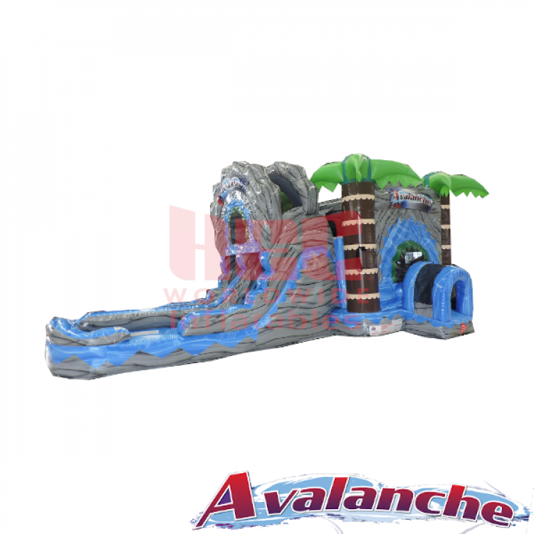 Avalanche Dual Lane Combo Bouncer - Wet Avalanche Dual Lane Combo Bouncer - Wet