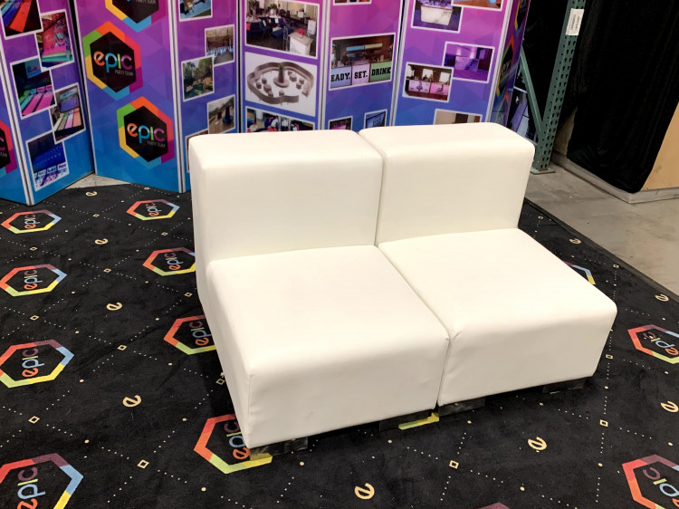 Mondrian - Armless Loveseat - White Mondrian - Armless Loveseat - White