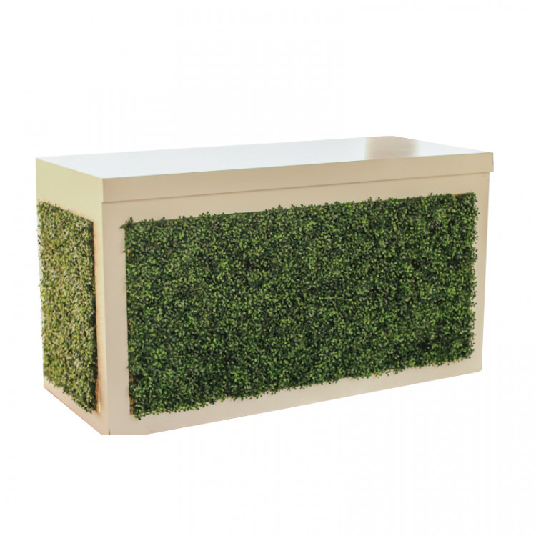 Bar - Brooks 6ft Wood - White - Green Front Bar - Brooks 6ft Wood - White - Green Front