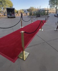 Red Carpet Runner - 6ft Wide x 25ft Long