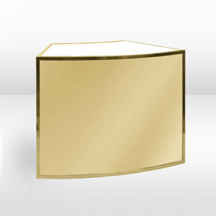 Bar - 1/8 Curve Ave - Gold Frame / Gold Inserts