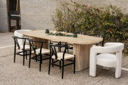 Dining Table - Ash Natural w/ Rounded Corner  Top