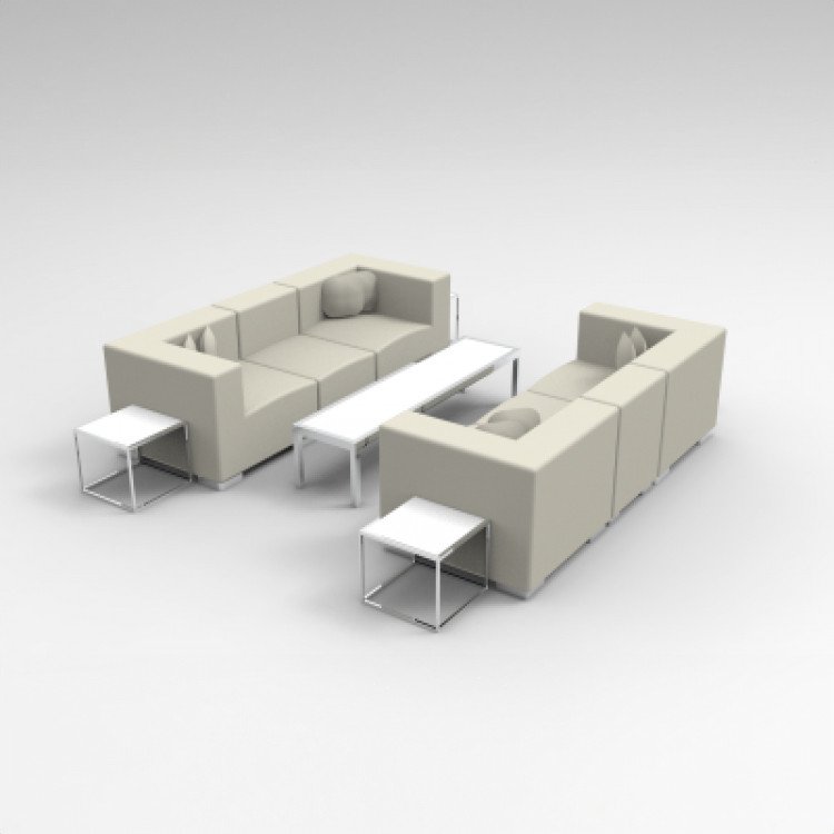 Lounge Package - Mondrian - 10 x 10 - White