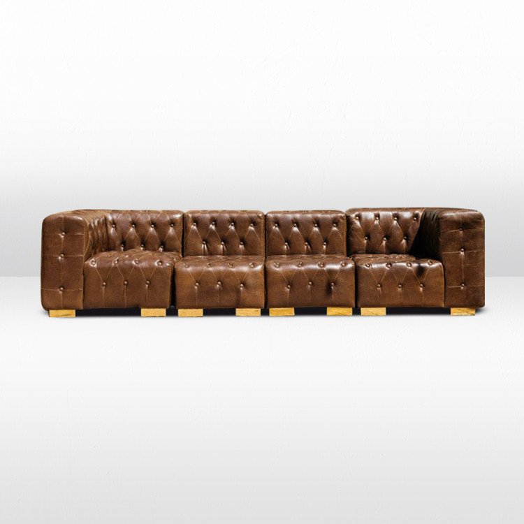 Regency Tufted - Sofa XL - Cognac