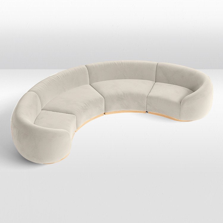 Cascade - Crescent Sofa - Ivory