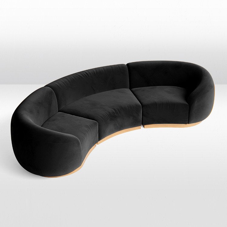 Cascade - Arc Sofa - Black