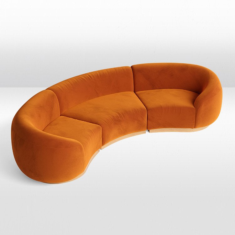 Cascade - Arc Sofa - Rust