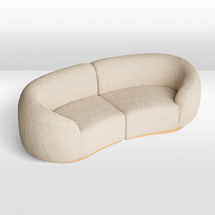 Cascade - Loveseat - Ivory BOUCLE