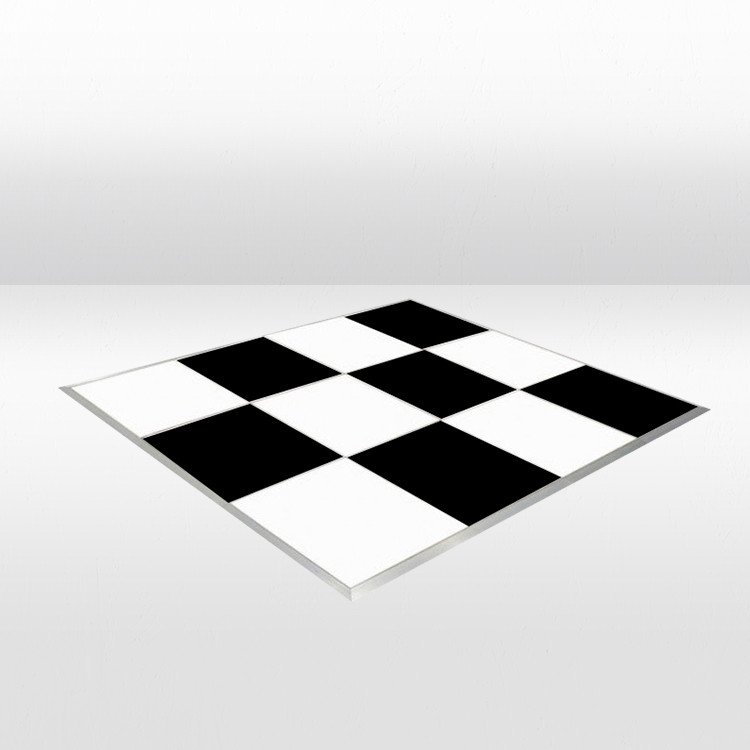 Black / White Checker Dance Floor - 24ft x 24ft