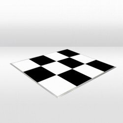 Black / White Checker Dance Floor - 16ft x 16ft