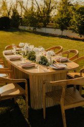 Dining Table - Ash Natural w/ Rounded Corner  Top