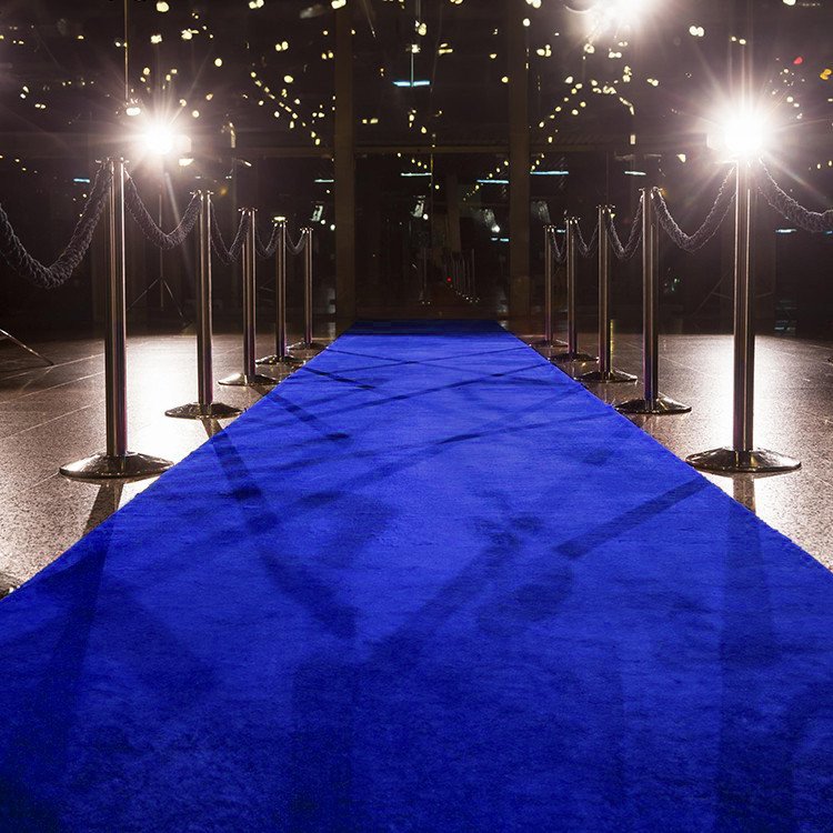 Blue Carpet Runner - 6ft Wide x 25ft Long