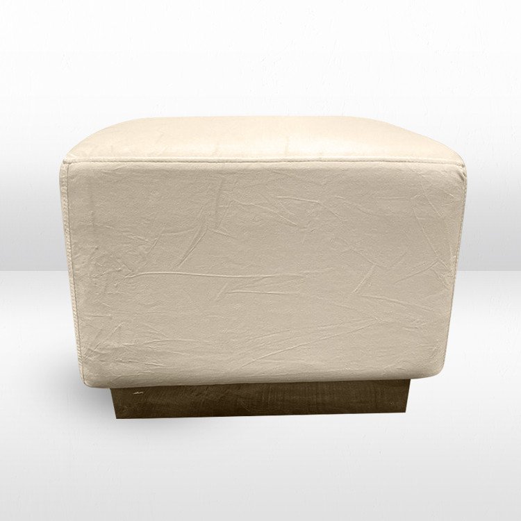 Ottoman - Colette Cube - Ivory BOUCLE