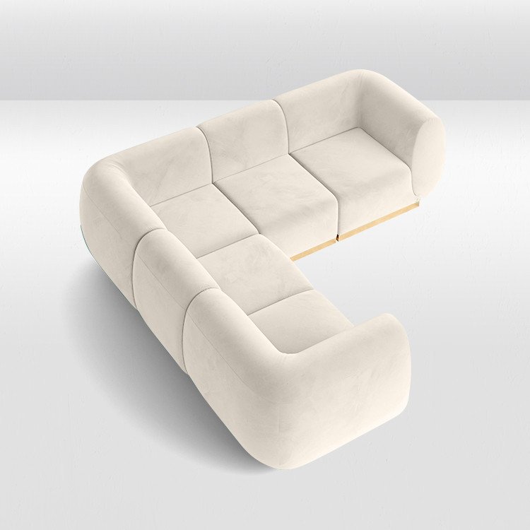 Colette - L Sofa - Ivory