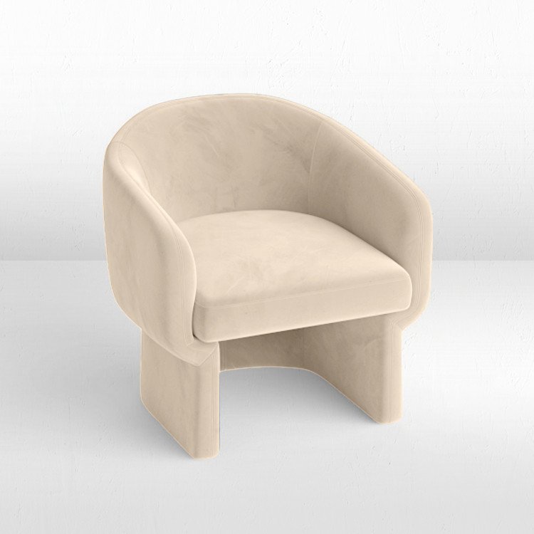 Club Chair - Cachet - Ivory BOUCLE