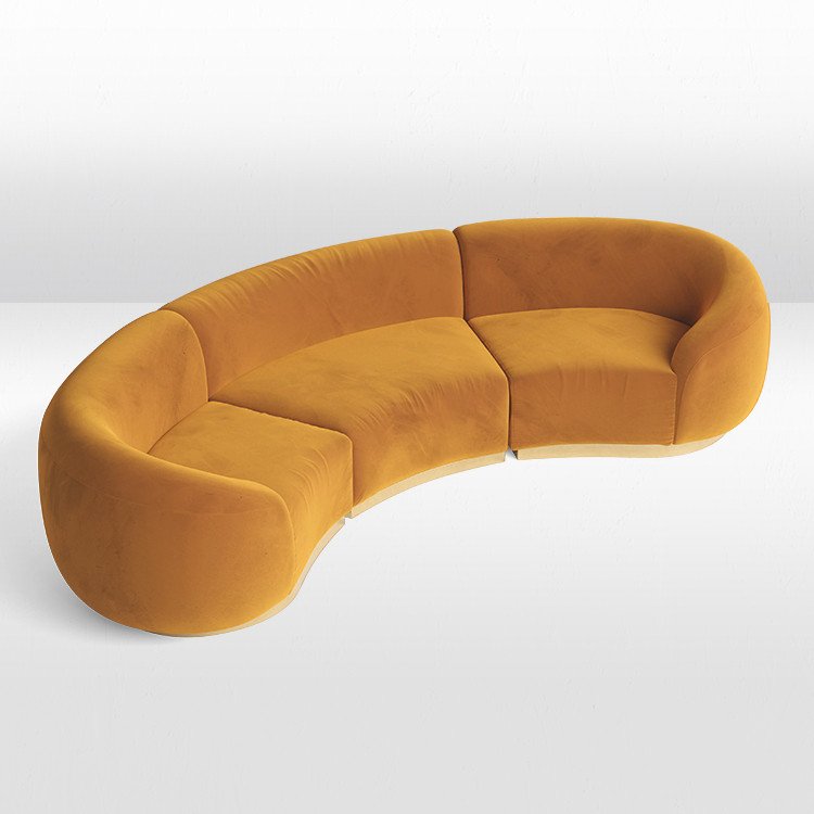 Cascade - Arc Sofa - Caramel