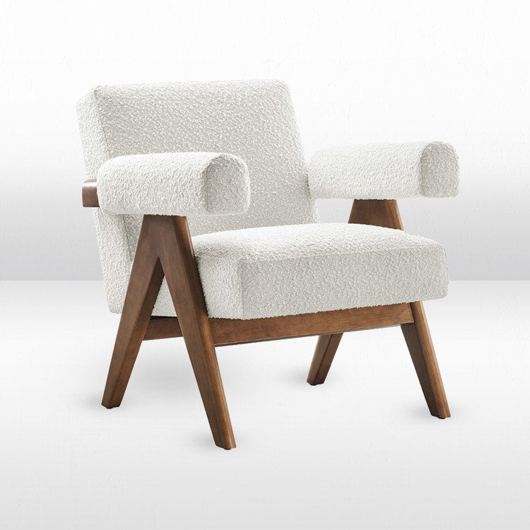 Side Chair - Lyra Ivory Boucle