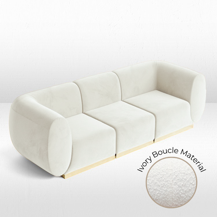 Colette - Sofa - Ivory BOUCLE