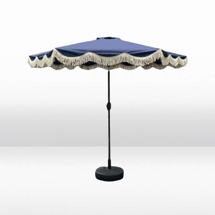 Party Umbrella - Blue w/ Fringe