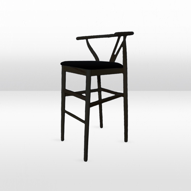 Bar Stool - Sutton Black Frame w/ Black Seat