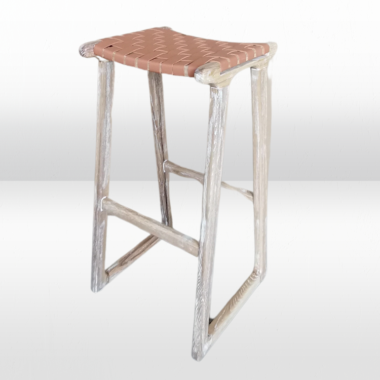 Bar Stool - Charlie Saddle Weave