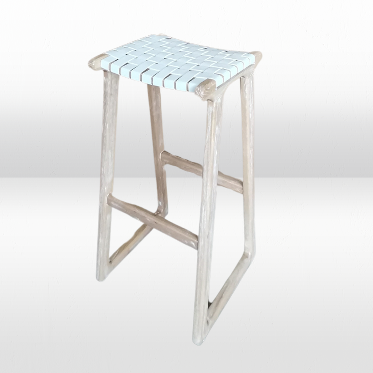 Bar Stool - Charlie White Weave