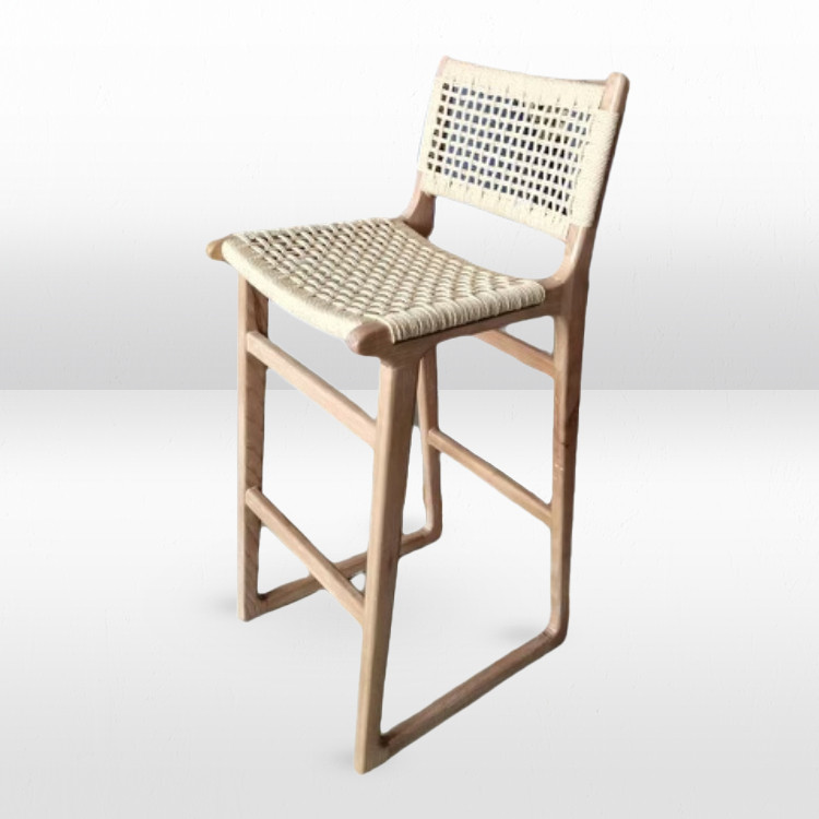 Bar Stool -  Cora Natural Weave