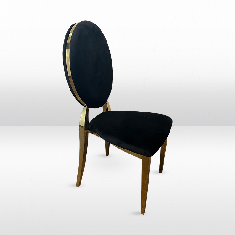 Dining Chair - Garbo with Black Pads