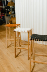 Bar Stool - Charlie White Weave
