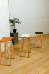 Bar Stool - Charlie Saddle Weave