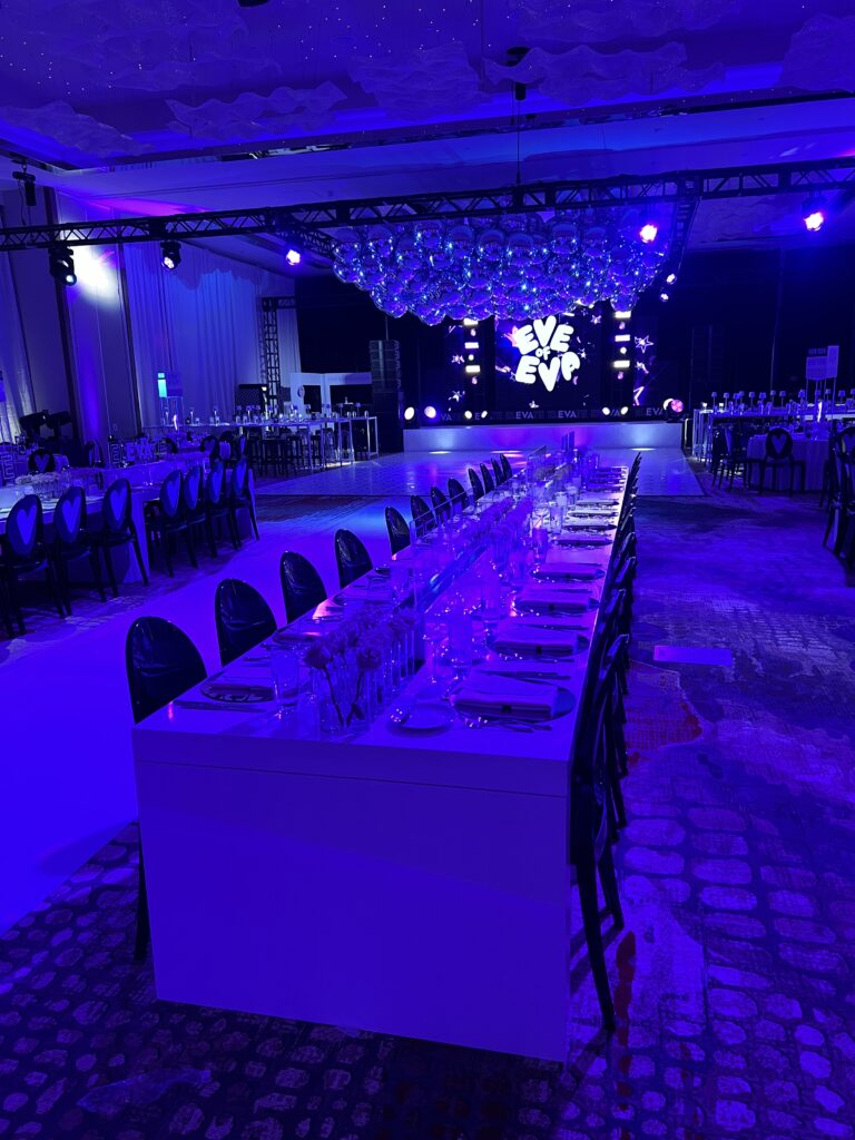 Decorated party venue designed by Epic Party Team in Glendale, AZ